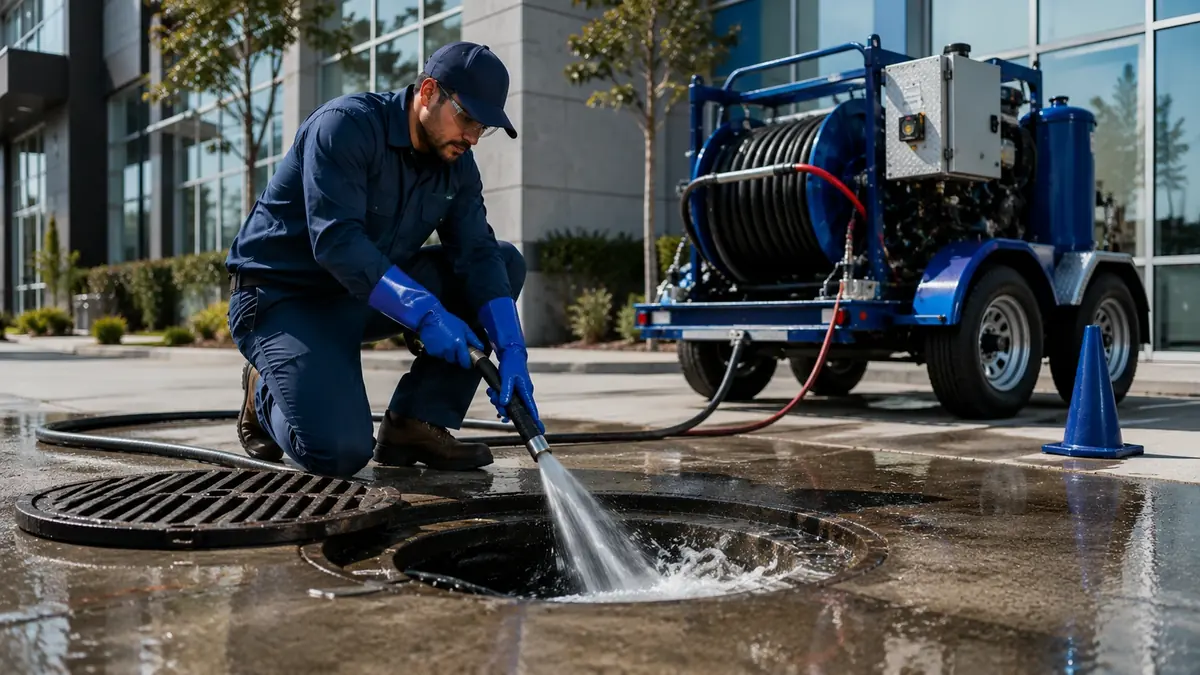 Commercial Hydro Jet Drain Cleaning in Byron