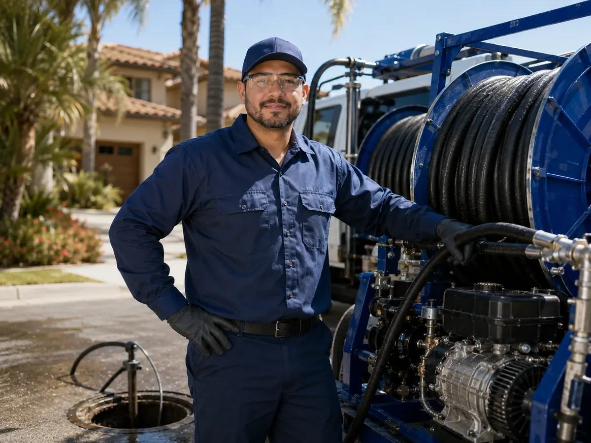 Hydro jet sewer cleaning in Byron
