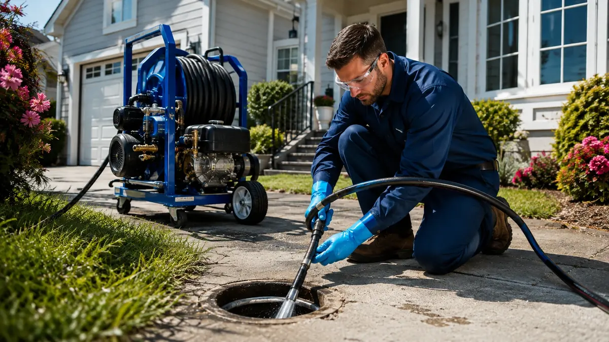 Residential Hydro Jet Drain Cleaning in Byron