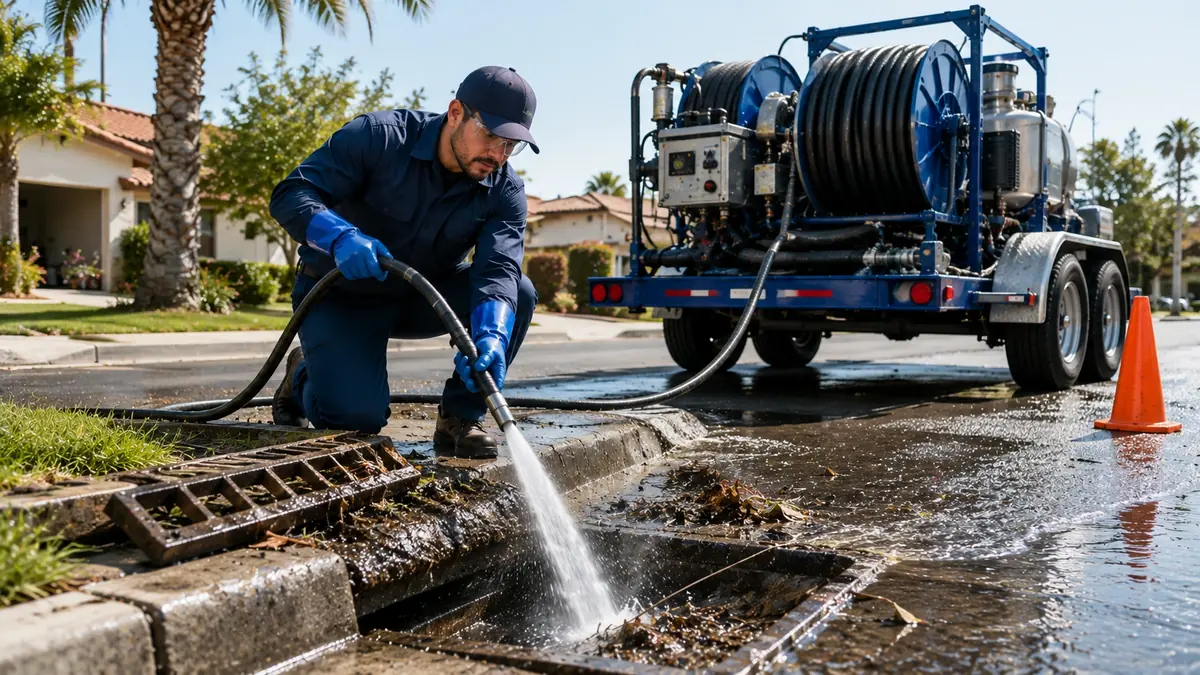 Storm Drain Hydro Jet Cleaning in Byron